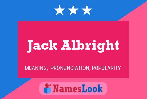 Постер имени Jack Albright