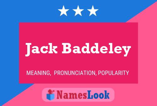 Постер имени Jack Baddeley