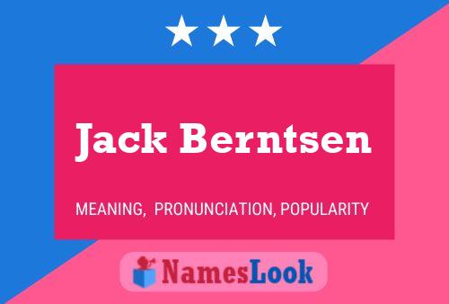 Постер имени Jack Berntsen