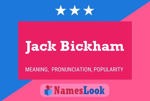 Постер имени Jack Bickham