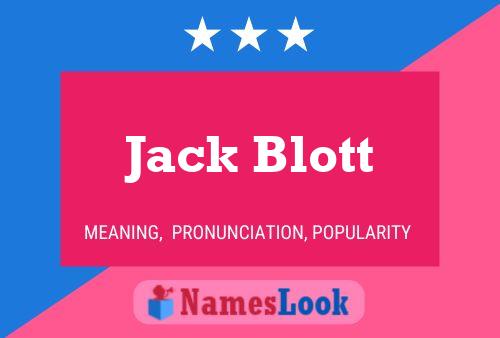 Постер имени Jack Blott