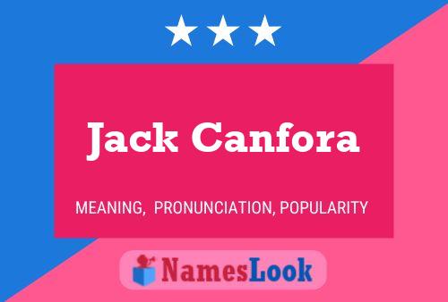 Постер имени Jack Canfora