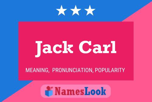 Постер имени Jack Carl