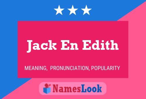 Постер имени Jack En Edith