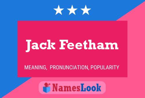 Постер имени Jack Feetham