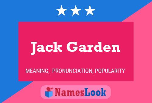 Постер имени Jack Garden