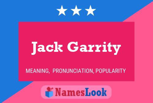 Постер имени Jack Garrity