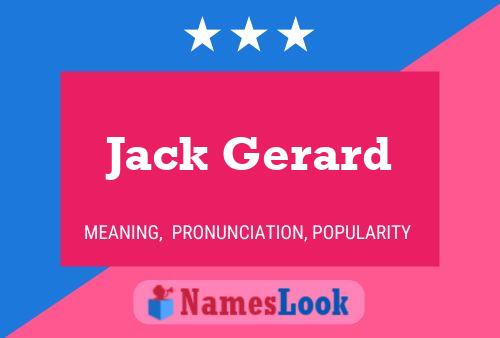 Постер имени Jack Gerard