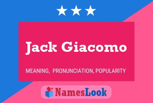 Постер имени Jack Giacomo