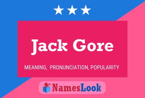 Постер имени Jack Gore