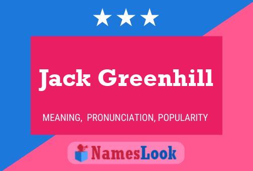 Постер имени Jack Greenhill