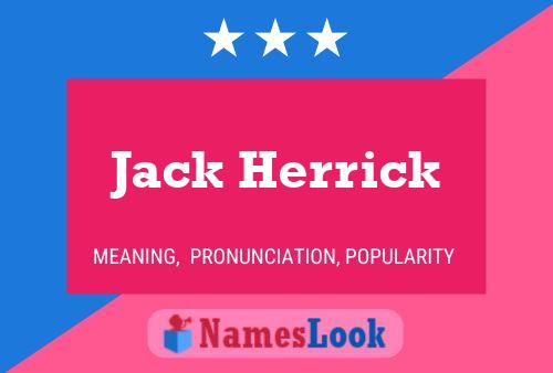 Постер имени Jack Herrick