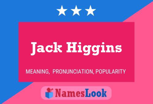 Постер имени Jack Higgins