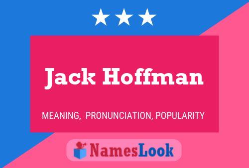 Постер имени Jack Hoffman