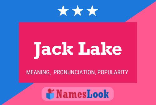 Постер имени Jack Lake