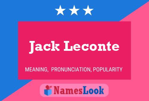 Постер имени Jack Leconte