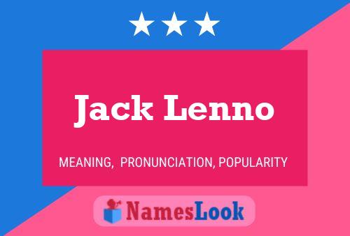 Постер имени Jack Lenno