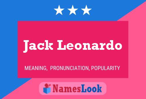 Постер имени Jack Leonardo