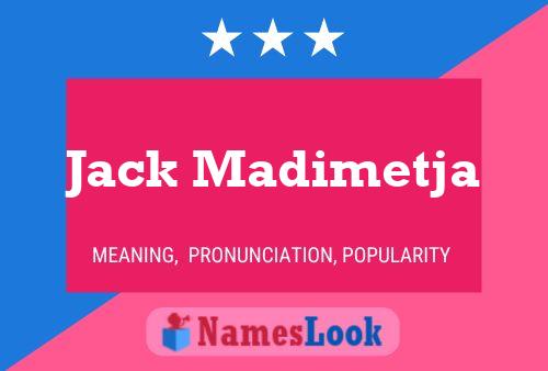 Постер имени Jack Madimetja