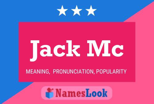 Постер имени Jack Mc