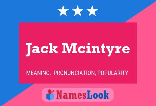 Постер имени Jack Mcintyre