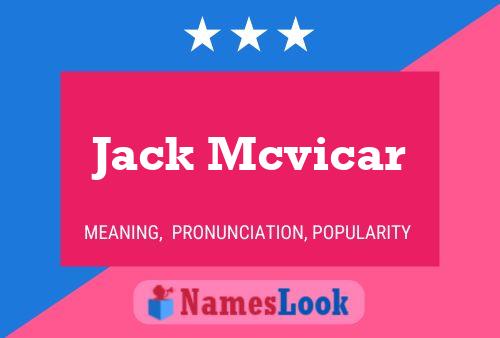 Постер имени Jack Mcvicar