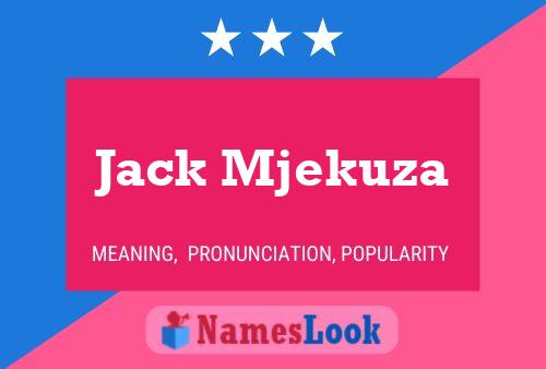 Постер имени Jack Mjekuza