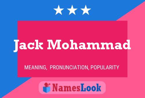 Постер имени Jack Mohammad