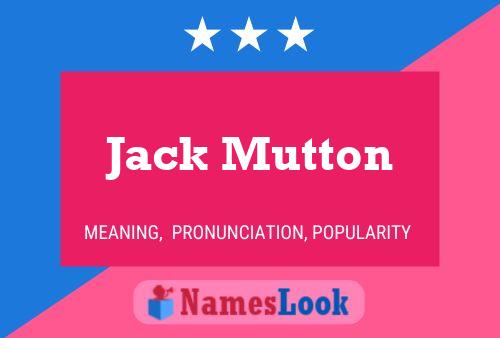 Постер имени Jack Mutton