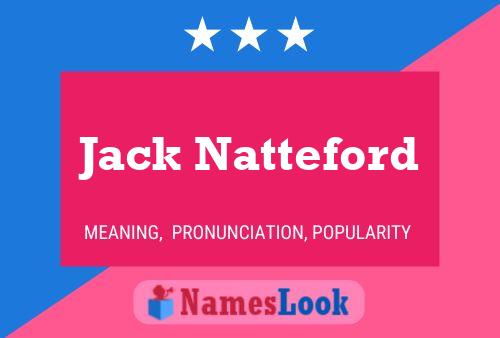 Постер имени Jack Natteford