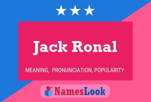 Постер имени Jack Ronal