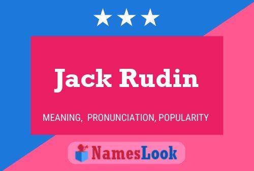 Постер имени Jack Rudin