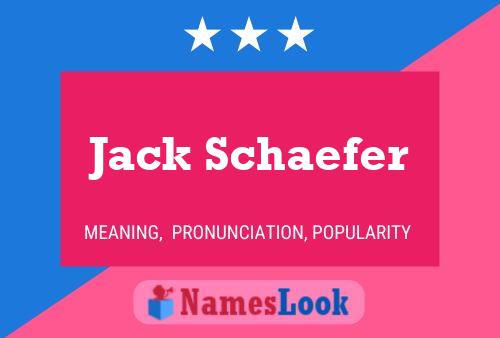 Постер имени Jack Schaefer