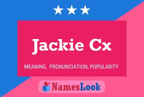 Постер имени Jackie Cx