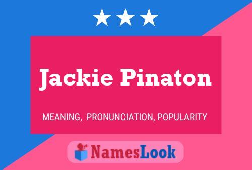 Постер имени Jackie Pinaton