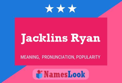 Постер имени Jacklins Ryan