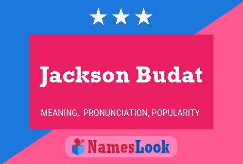 Постер имени Jackson Budat