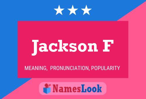 Постер имени Jackson F