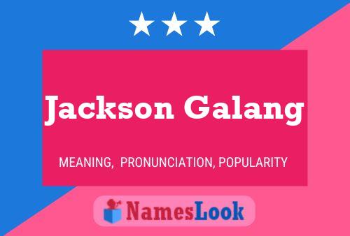 Постер имени Jackson Galang