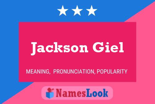 Постер имени Jackson Giel