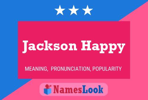 Постер имени Jackson Happy