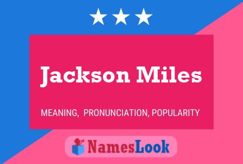 Постер имени Jackson Miles