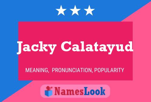 Постер имени Jacky Calatayud