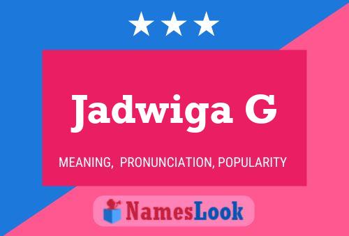 Постер имени Jadwiga G