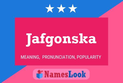 Постер имени Jafgonska