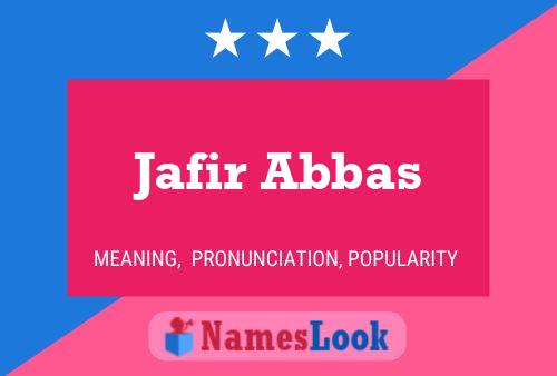 Постер имени Jafir Abbas