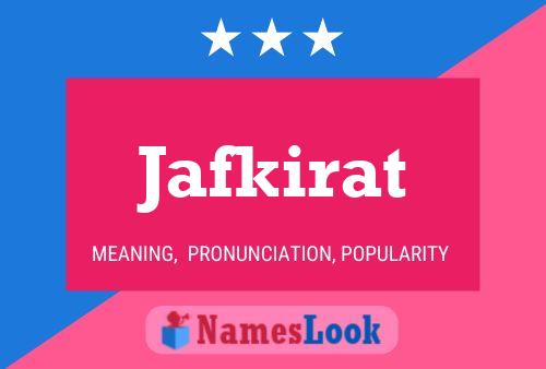 Постер имени Jafkirat