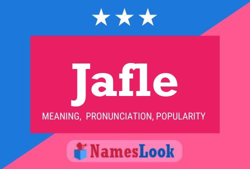 Постер имени Jafle