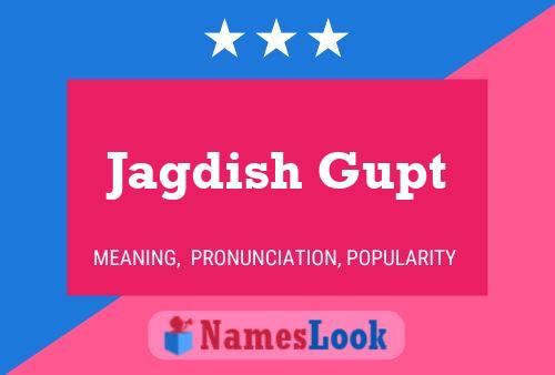 Постер имени Jagdish Gupt