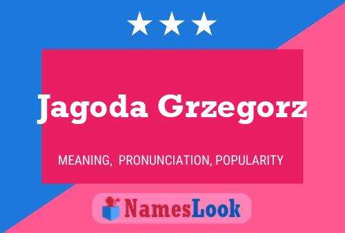 Постер имени Jagoda Grzegorz